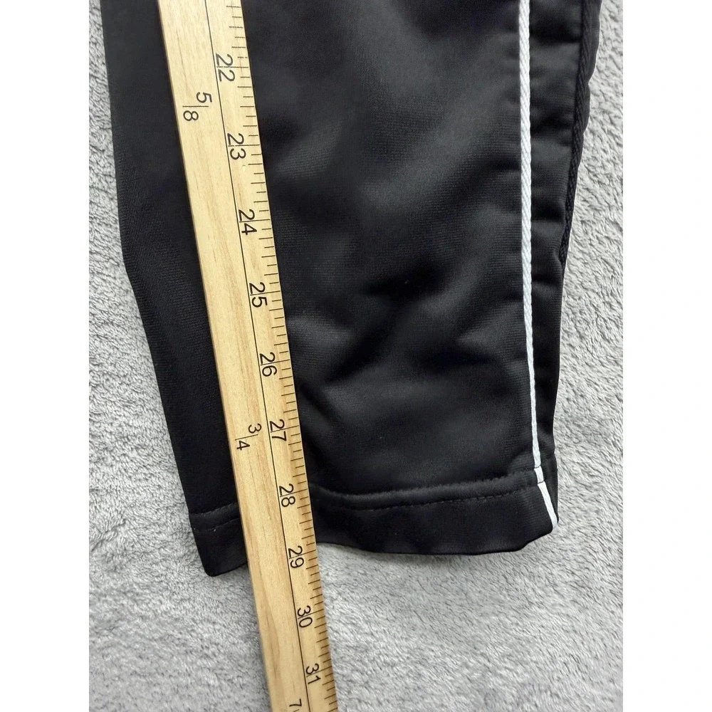 Kappa‎ Pants Mens S Black Track Pants Slim Tapered Side Stripe Tear Away